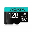 128GB AData Premier Pro microSDXC CL10 UHS-I U3 V30 A2 Memory Card with SD Adapter