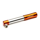 EyezOff Airbone EZ505 Orange Aluminum Bicycle Pump 130PSI, Schrader/Presta Hand Pump
