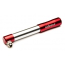 EyezOff Airbone EZ505 Red Aluminum Bicycle Pump 130PSI, Schrader/Presta Hand Pump