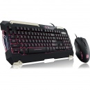 Thermaltake Tt eSPORTS Wired USB Commander Gaming Gear Black Keyboard and Mouse Combo - US Layout