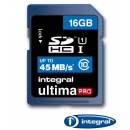 16GB Integral Ultima Pro SDHC 45MB/sec CL10 High-Speed (UHS-1) memory card