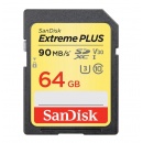 64GB Sandisk Extreme Plus - SDXC UHS U3 CL10 SDSDXSF-064G-ANC - Memory Card