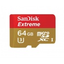 64GB Sandisk Extreme microSDXC CL10 UHS-3 memory card for phones and tablets (400X Speed 60MB/s)