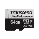 64GB Transcend 340S microSD UHS-I U3 A2 Ultra Performance Memory Card w/Adapter