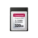 320GB Transcend CFexpress 860 Type B Memory Card NVMe PCIe Gen3 x2