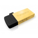 8GB Transcend Jetflash 380G OTG USB2.0 Flash Drive - Gold Edition