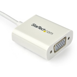 StarTech USB C To VGA Adapter - White