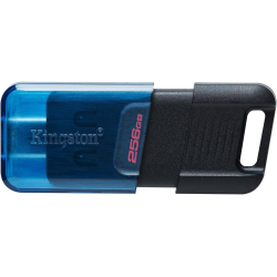 256GB Kingston Technology DataTraveler 80 USB3.2 Type-C Flash Drive - Black, Blue