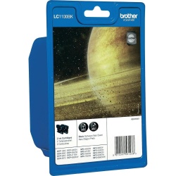 Brother LC1100 Twin-Pack Black Ink Cartridge