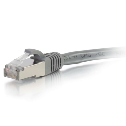 5FT C2G Cat6 RJ-45 Male To RJ-45 Male Molded Snagless Shielded Ethernet Patch Cable - Gray 