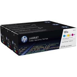 HP LaserJet Toner Cartridges - 131A - Cyan, Magenta, Yellow - 5400 Page Yield