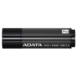 64GB AData DashDrive Elite S102 Pro USB3.0 Flash Drive (Titanium)
