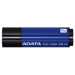 64GB AData DashDrive Elite S102 Pro USB3.0 Flash Drive (Titanium Blue)