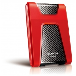 2TB AData Red/Black HD650 DashDrive USB3.1 Portable Hard Drive