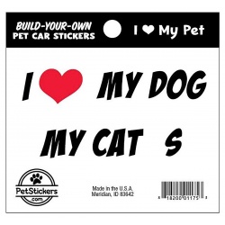 I Love My Pet - Build Your Own Sticker Set
