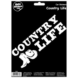 Country Life Car Sticker