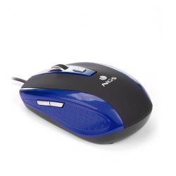 NGS Tick Wired Optical Gaming Mouse, 5 Buttons + Scroll Wheel - Blue