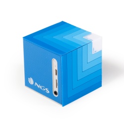 NGS Roller Cube LED 5W Wireless BT Speaker - Blue