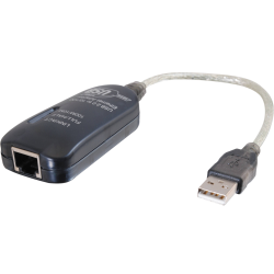 7.5IN C2G USB2.0 To 10/100 Ethernet Network Adapter - Silver
