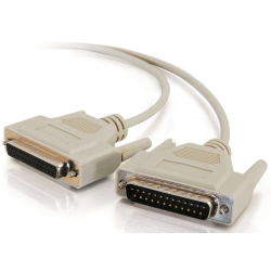 6FT C2G DB25 Male To DB25 Female Networking Cable - Beige
