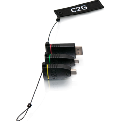 Universal 4K HDMI Female To Mini DisplayPort USB-C And DisplayPort Male Adapter Ring