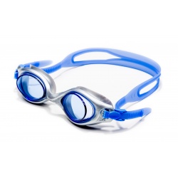 Luna Viking Swimming Goggles with Easy-Adjust Strap and Blue Lenses