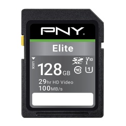 128GB PNY Elite UHS-I Class 10 SDXC Memory Card