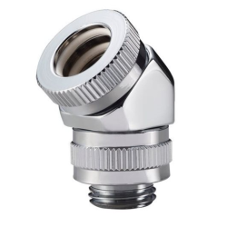 Phanteks Rotary Hard Tube 12MM Fitting - Chrome