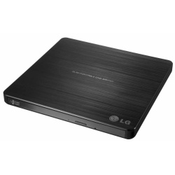 LG External Slim DVD-RW Optical Disc Drive - Black