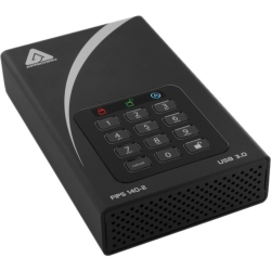 16TB Apricorn Aegis Padlock DT FIPS USB3.0 External Hard Drive - Black