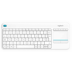 Logitech K400 Plus Wireless Touch Keyboard - Italian Layout - White