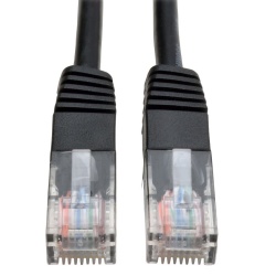 2Ft Tripp Lite Cat5e RJ45 Male To Male Molded Ethernet Cable - Black