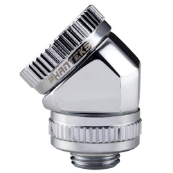Phantek Glacier rotary Hard Tube Adapter Fitting - Chrome