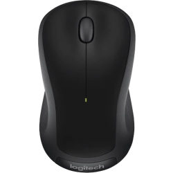 Logitech M310 Ambidextrous RF Wireless Mouse - Black