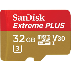 32GB Sandisk ExtremPlus Micro SDHC Memory Card