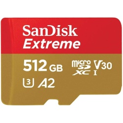 512GB SanDisk Extreme UHS-I Micro SDXC Memory Card