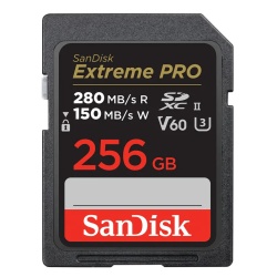 256GB Extreme Pro Class 10 UHS II SDXC Card