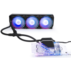 Alphacool Eiswolf 2 AIO Graphics Card All-In-One Liquid Cooler - Black, Transparent