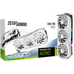 Zotac NVIDIA GeForce RTX 4090 Trinity OC White Edition 24GB GDDR6X Graphics Card