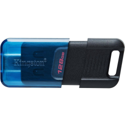 128GB Kingston Technology DataTraveler 80 USB3.2 Type-C Flash Drive - Black, Blue