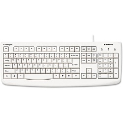 Kensington Washable USB QWERTY Keyboard - White