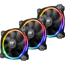 Thermaltake Riing 12 LED RGB 120mm Sync Edition Computer Case Fans - Triple Pack