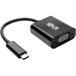 Tripp Lite USB-C Male to VGA with USB3.1 Female Adapter Cable - Black