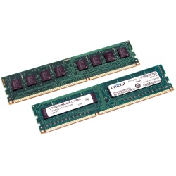 16GB Crucial DDR3 1600MHz PC3-12800 ECC Unbuffered Memory Upgrade kit (2x8GB)