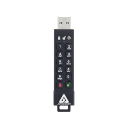 64GB Apricorn Aegis Secure Key 3z USB3.1 Flash Drive - Black