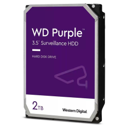 2TB Western Digital Purple 3.5 Inch Sata III 6Gbs 5400RPM 256MB Cache Internal Hard Drive