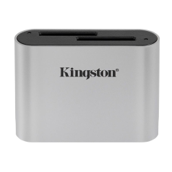 Kingston Technology Workflow USB3.2 Gen 1 (3.1 Gen 1) SD Card Reader - Black, Silver