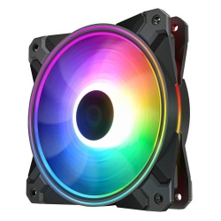 DeepCool CF120 120MM Plus 3-IN-1 Addressable RGB Computer Case Fan - Black, 3 Pack