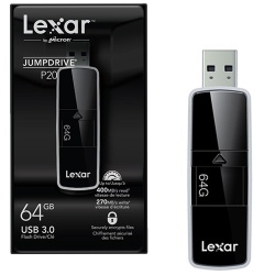 64GB Lexar P20 USB 3.0 Flash Drive Black