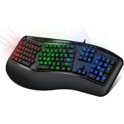 Adesso 150 Tru-Form  3-Color Illuminated Ergonomic Keyboard - US English Layout